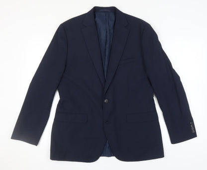 Mens UK Size 42 Moss 1851 Regular Blue Suit Jacket