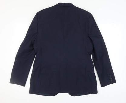 Mens UK Size 42 Moss 1851 Regular Blue Suit Jacket