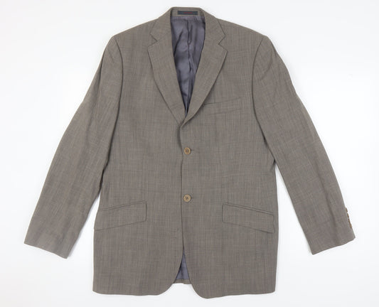 Mens UK Size 40 Ted Baker Regular Brown Suit Jacket