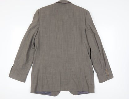 Mens UK Size 40 Ted Baker Regular Brown Suit Jacket