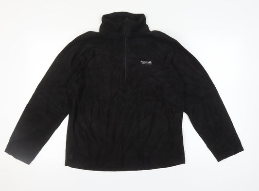 Regatta Women's Black 1/2 Zip Pullover Sweatshirt Size 20