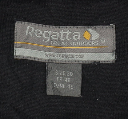 Regatta Women's Black 1/2 Zip Pullover Sweatshirt Size 20