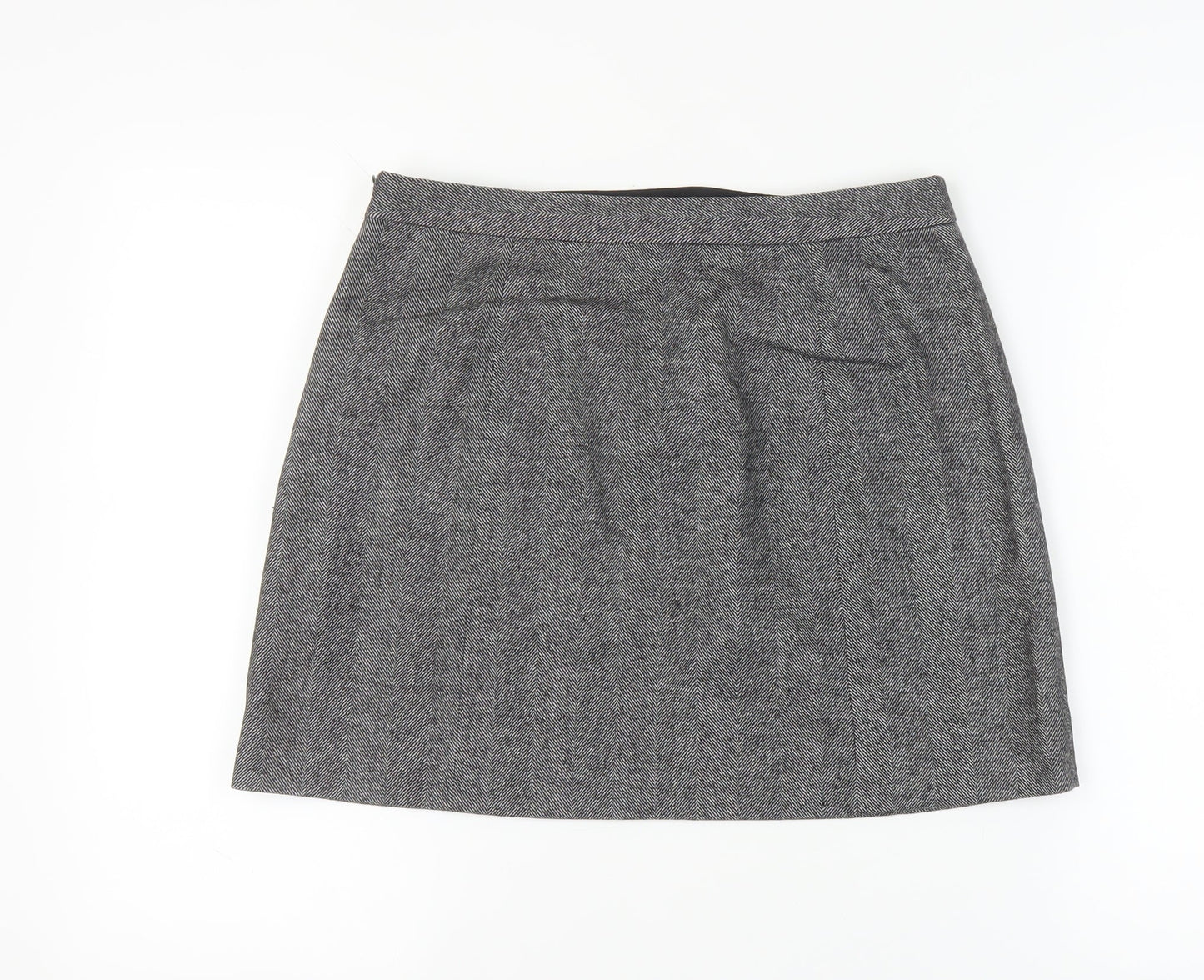 Banana Republic Women Grey Knee Length Skirt Size 6