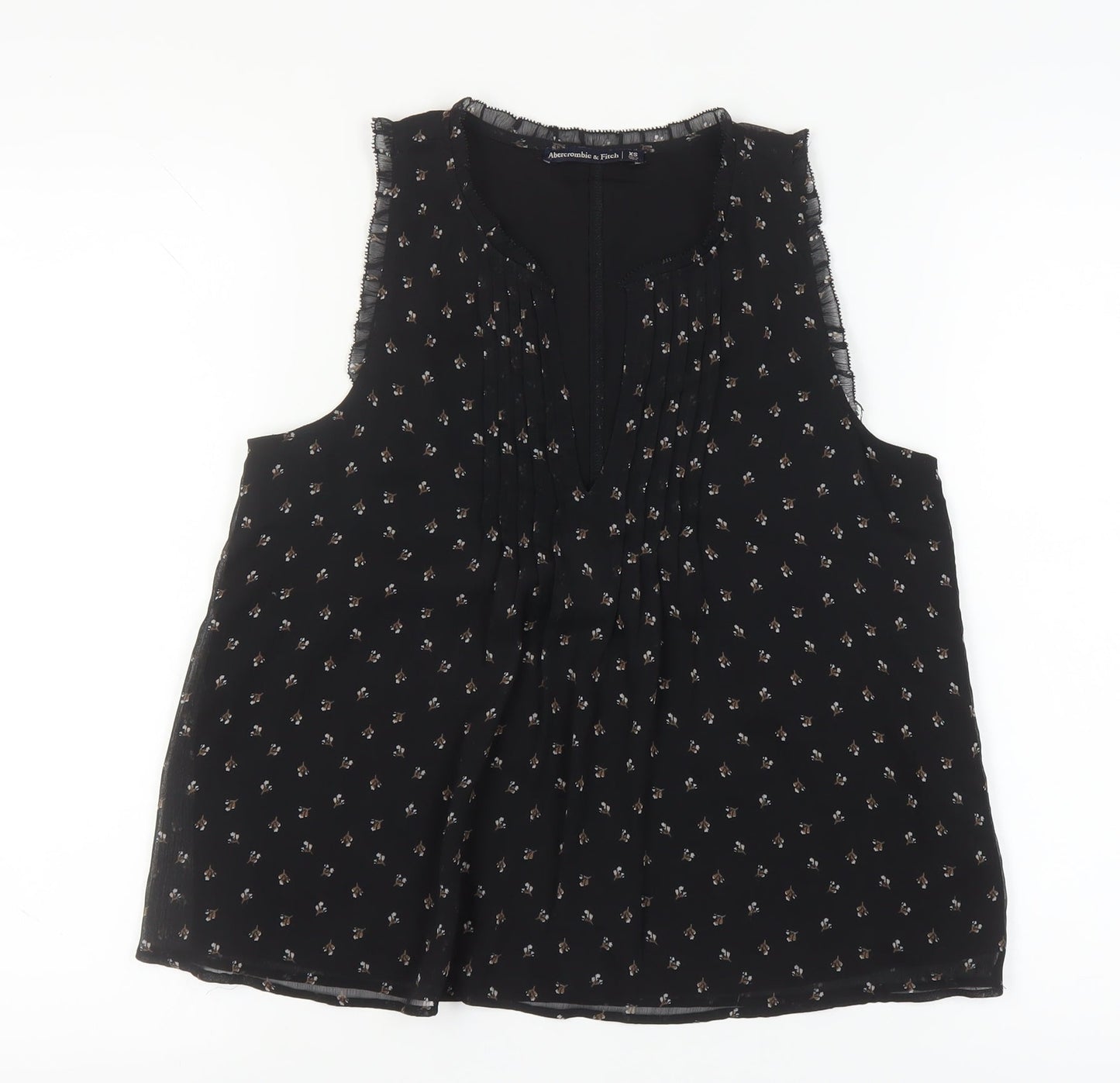 Abercrombie & Fitch Women's Black XS Floral Tank