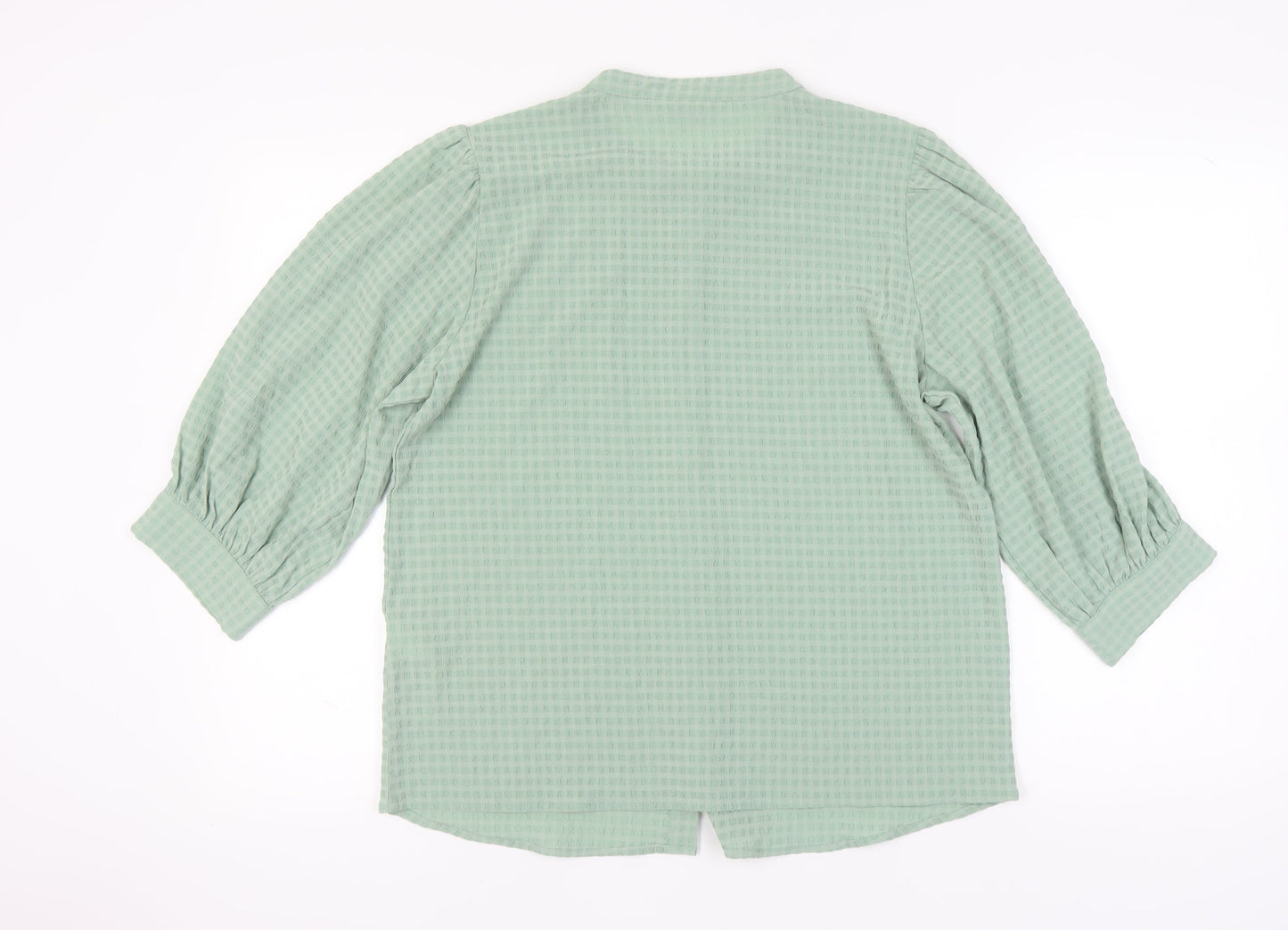 Jacqueline de Yong Green Blouse, Size 12, Women's