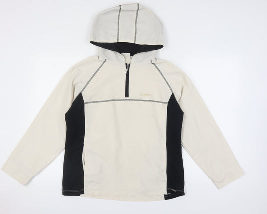 Additional front view of HEAD Beige unisex adults pullover hoodie, size 10