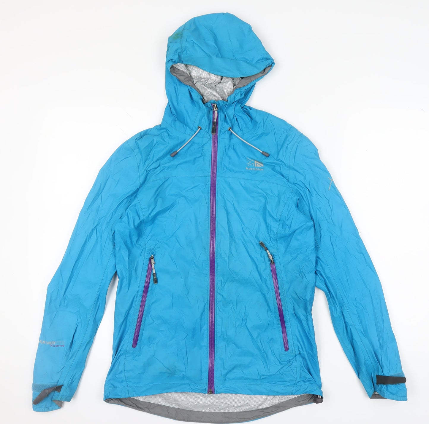 Karrimor Women's Blue Hooded Rain Jacket Size 10