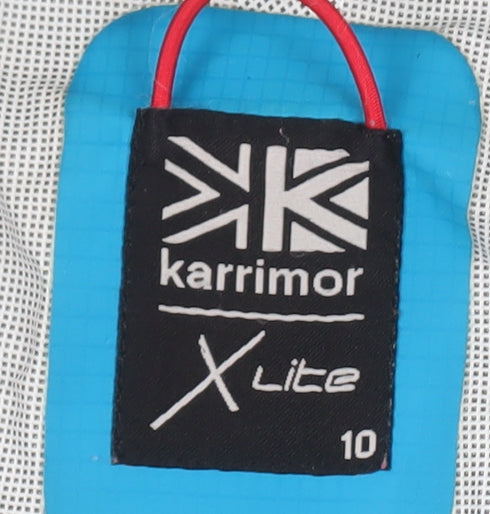 Karrimor Women's Blue Hooded Rain Jacket Size 10