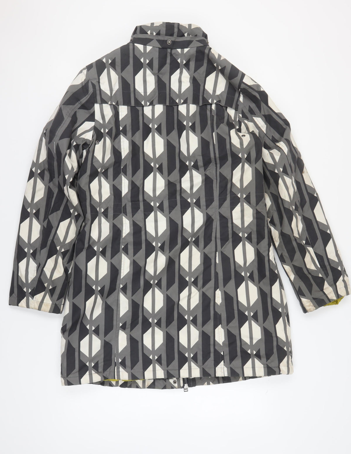 Womens UK Size 12 ETAGE Grey Rain Coat