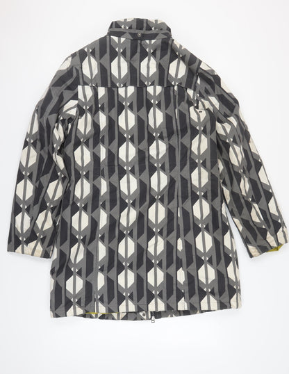 Womens UK Size 12 ETAGE Grey Rain Coat