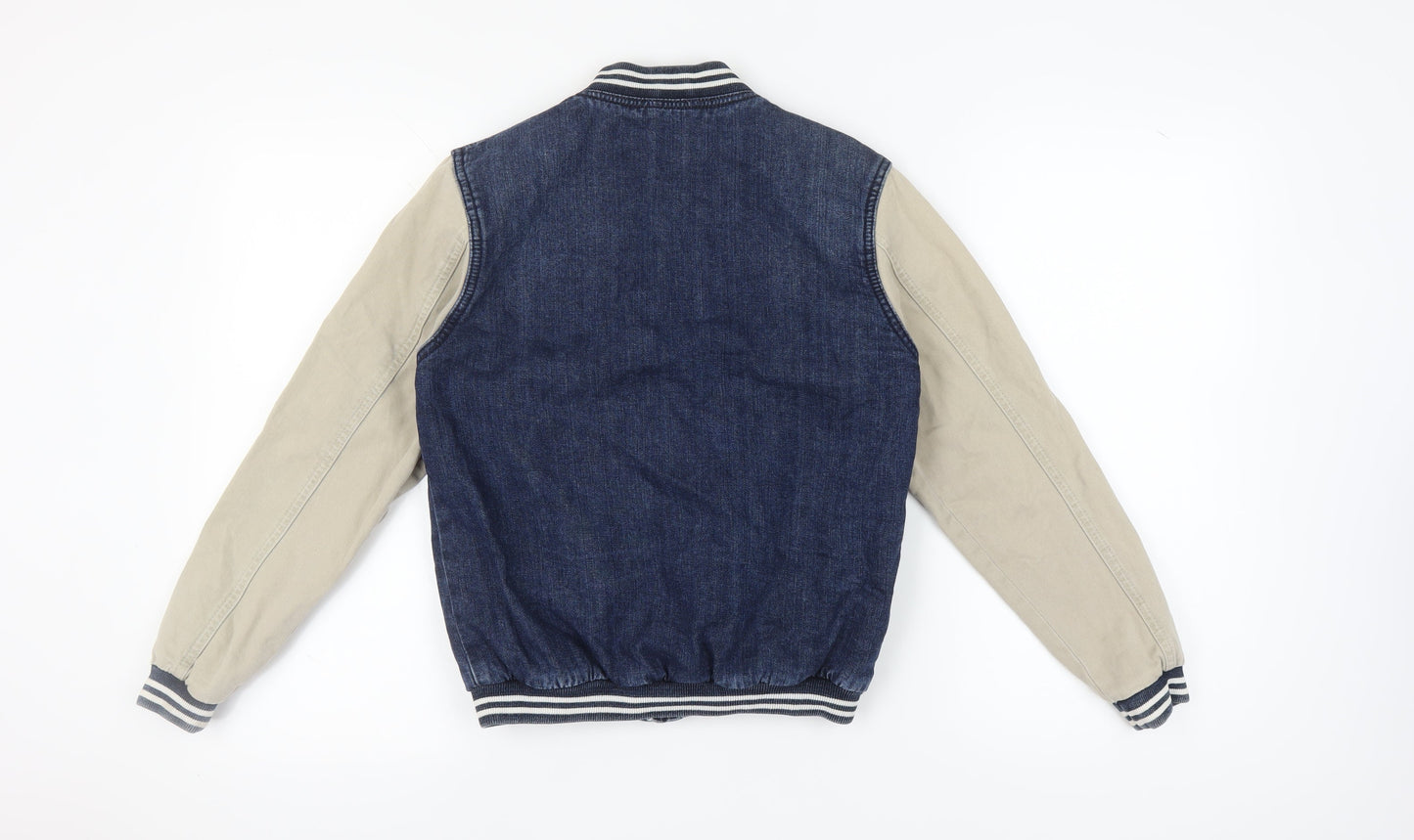 Womens UK Size 8 Topshop Blue Varsity Jacket
