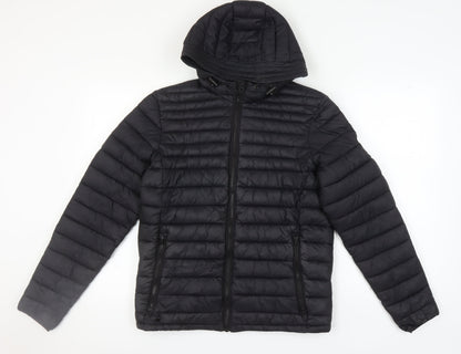 Mens UK Size S SoulCal & Co Black Puffer Jacket