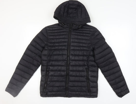 Mens UK Size S SoulCal & Co Black Puffer Jacket
