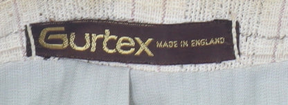 Gurtex Men's Beige Check Blazer, Size 40 Regular Fit