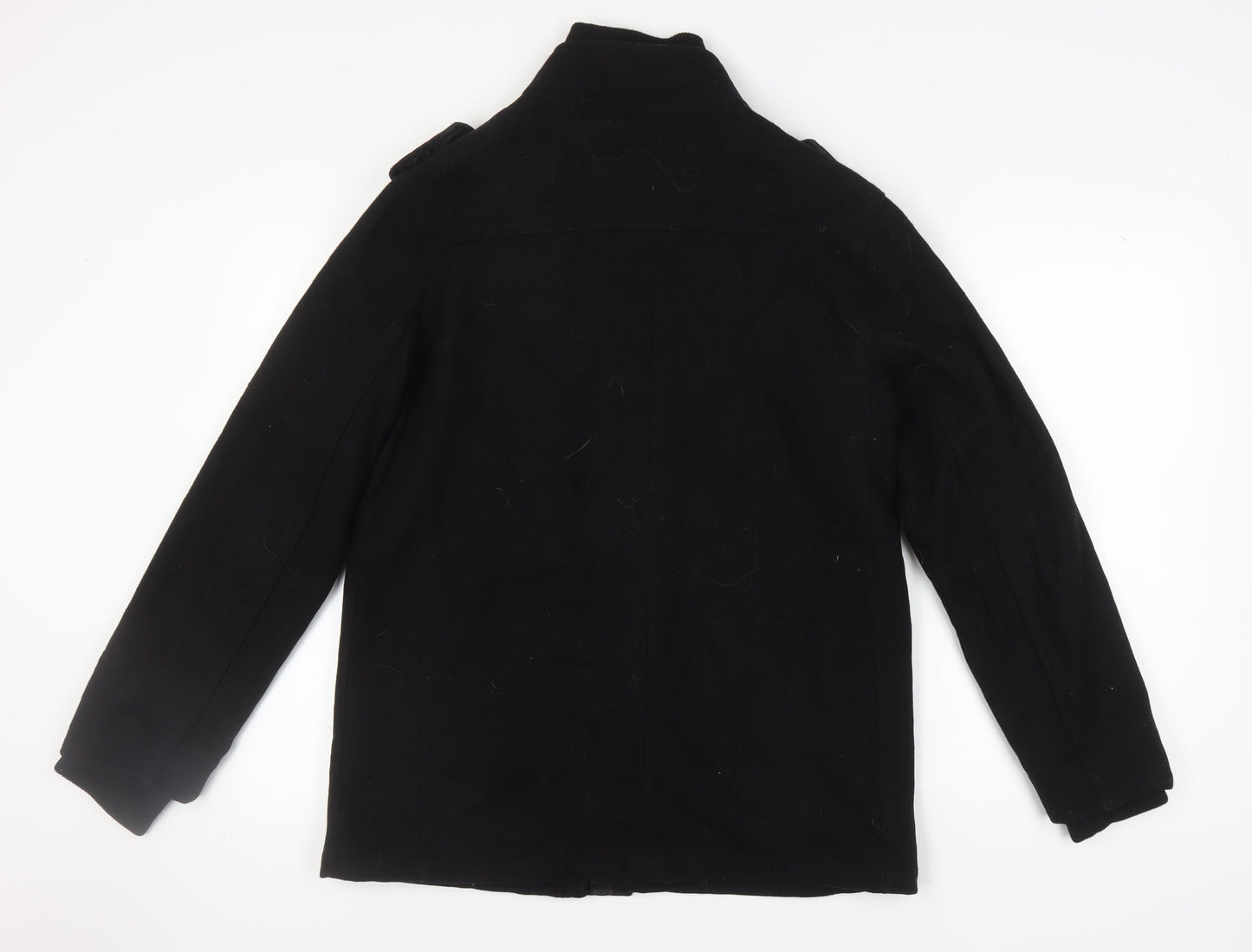 Mens UK Size L Brave Soul Black Military Jacket