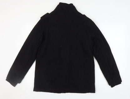 Mens UK Size L Brave Soul Black Military Jacket