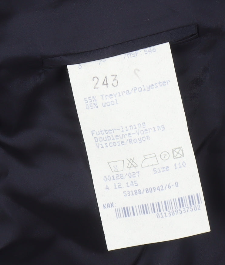 Mens UK Size 40 Baumler Regular Blue Suit Jacket