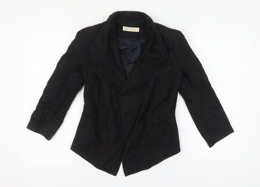 Whistles Women's Black Blazer UK 6 Shawl Lapel