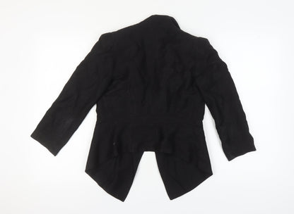Whistles Women's Black Blazer UK 6 Shawl Lapel