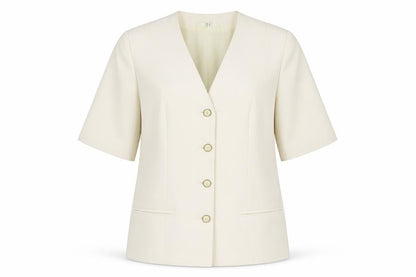 Womens UK Size 14 C&A Regular Ivory Suit Jacket