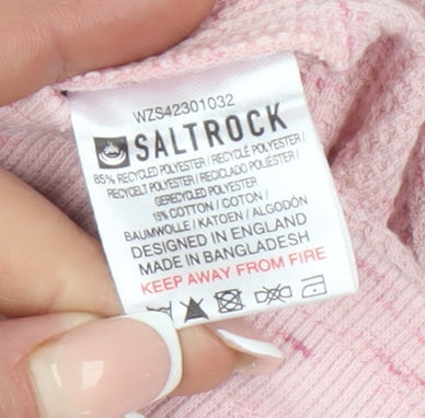 Saltrock Girls Pink Shorts, Size 13, Elastic Waist, Summer