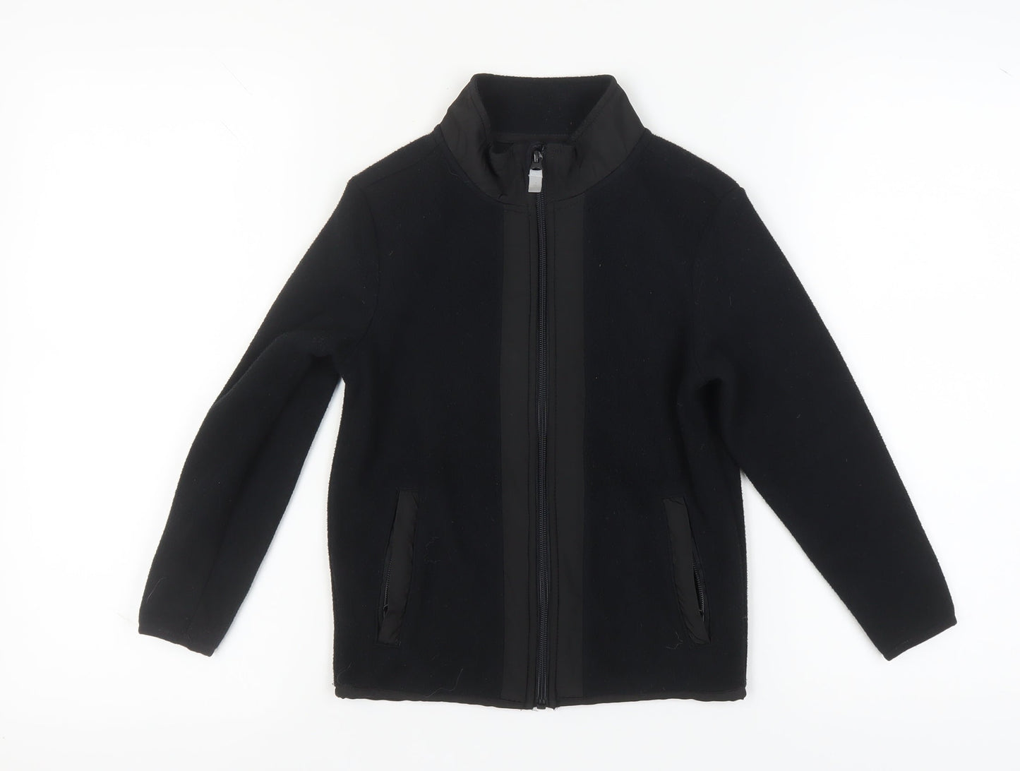 Crane Boys Black Polyester Jacket 7-8 Years