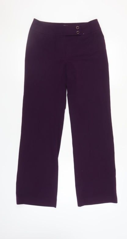 Womens UK Size 8 Planet Classic Fit  Purple Trousers