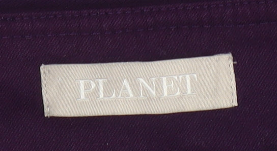 Womens UK Size 8 Planet Classic Fit  Purple Trousers