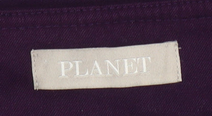 Womens UK Size 8 Planet Classic Fit  Purple Trousers