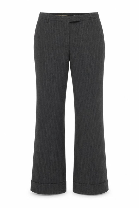 Womens UK Size 10 H&M Regular Fit Business Casual Grey Trousers