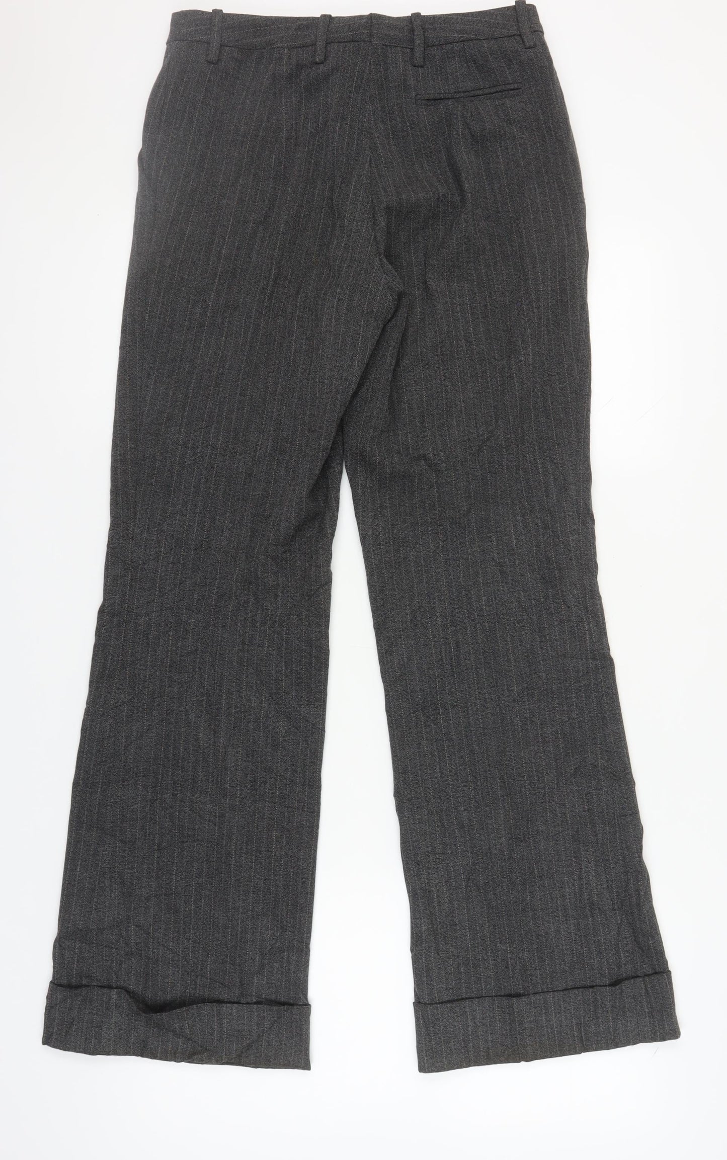 Womens UK Size 10 H&M Regular Fit Business Casual Grey Trousers