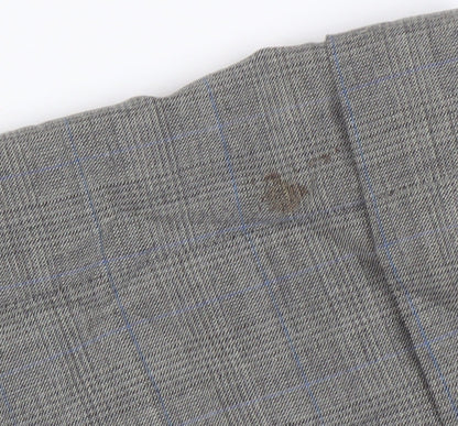 Pierre Balmain Men's Grey Wool Trousers, 34 Waist, 32 Leg