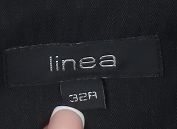 Linea Men's Grey Wool Trousers, 32, Regular Fit, Formal