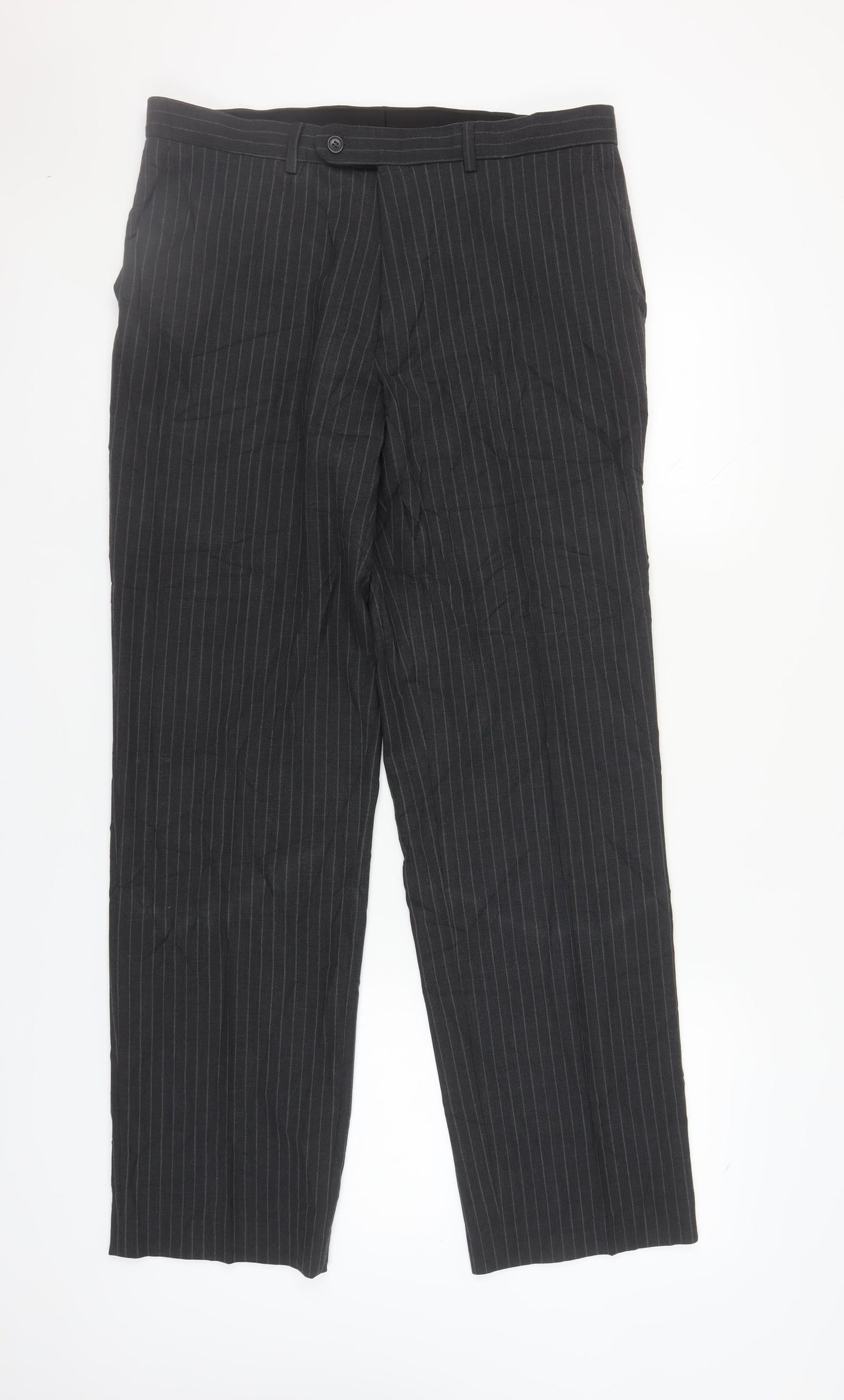 Taylor & Wright Men's Black Striped Dress Pants Size L