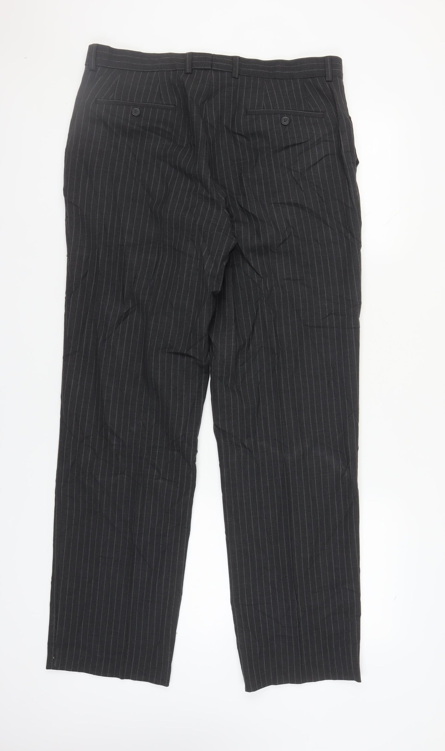 Taylor & Wright Men's Black Striped Dress Pants Size L