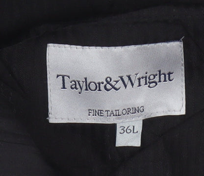 Taylor & Wright Men's Black Striped Dress Pants Size L