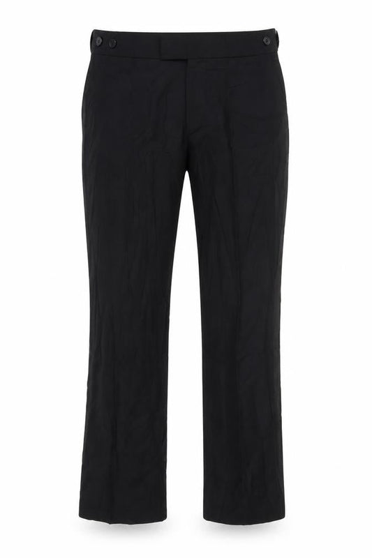 Mens UK Size 32 R Burton Regular Fit Formal Black Trousers