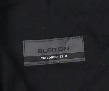 Burton Men's Black Regular Fit Trousers 32R