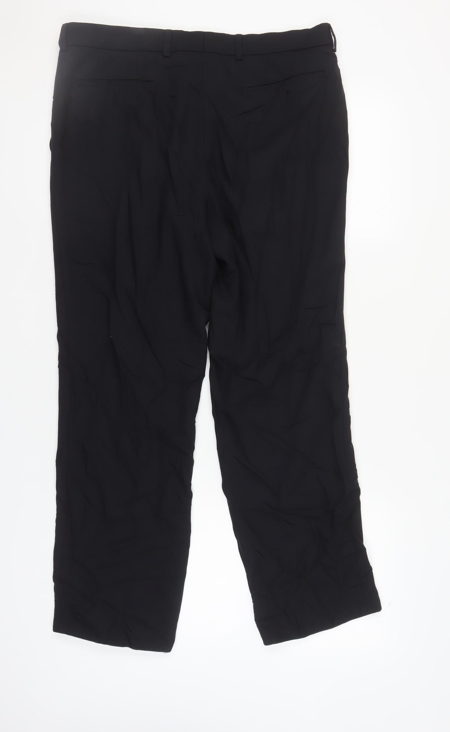 Atelier Gardeur Men's Black Regular Trousers 36S