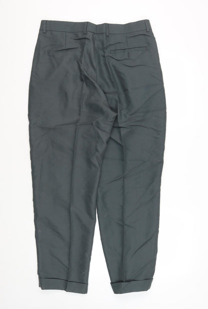Unisex Adultss UK Size 34 Marks and Spencer Regular Fit Business Formal Blue Tro
