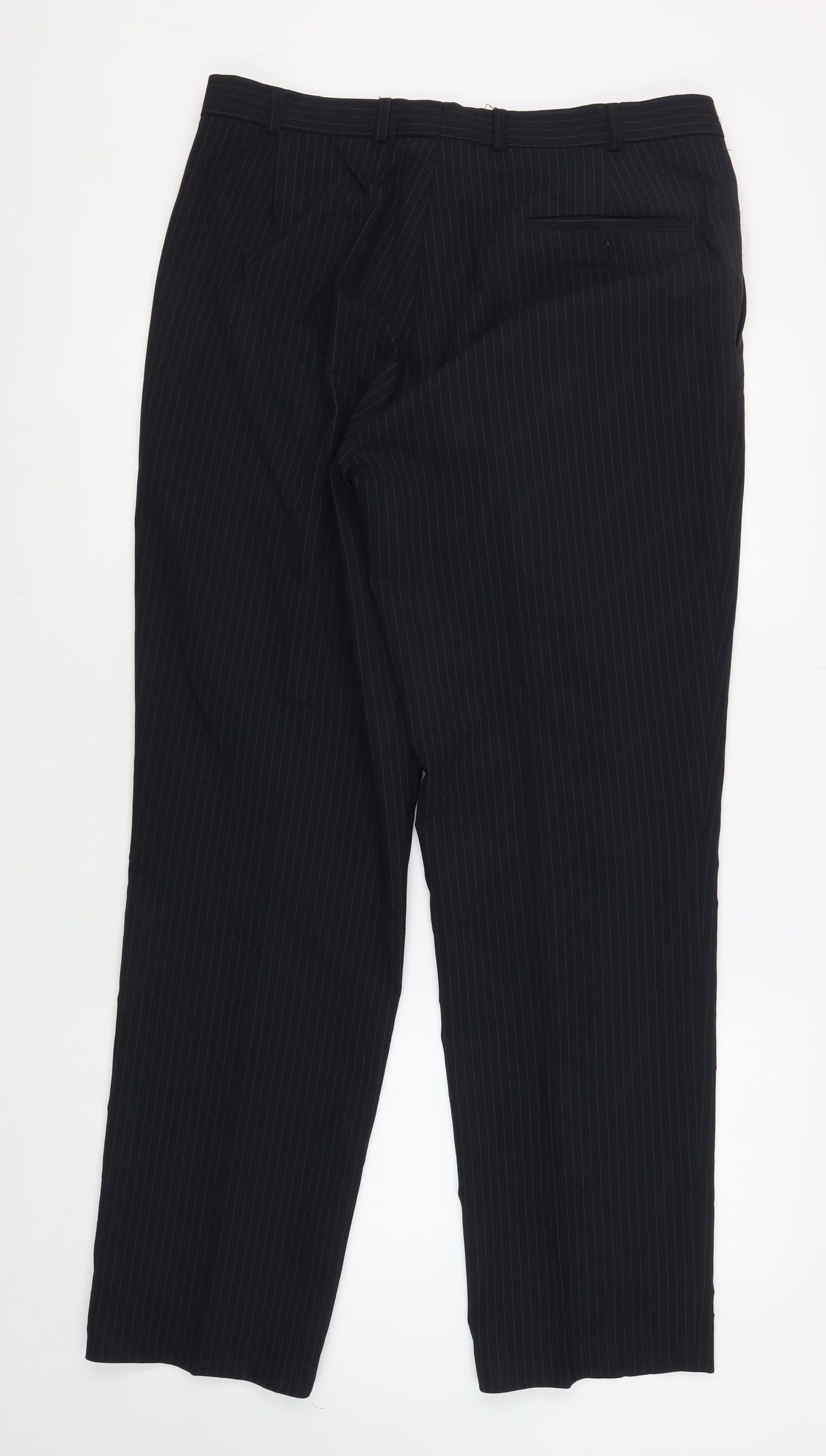 Mens UK Size 36 Daniel Hechter  Dress Pants Black Trousers