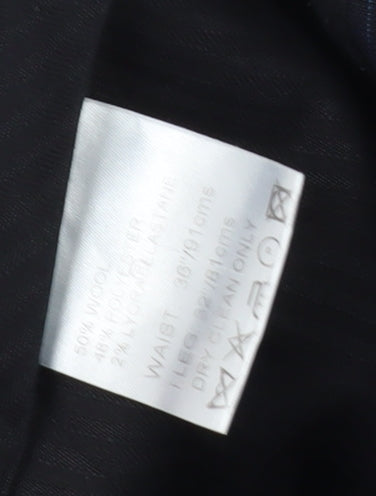 Mens UK Size 36 Daniel Hechter  Dress Pants Black Trousers
