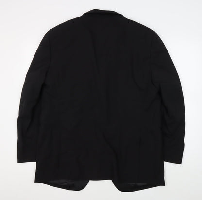Mens UK Size 42 Moss Bros Regular Black Suit Tuxedo
