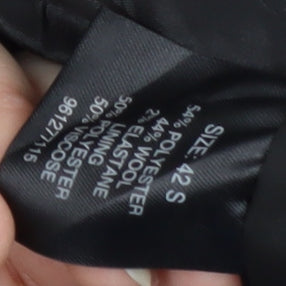 Mens UK Size 42 Moss Bros Regular Black Suit Tuxedo