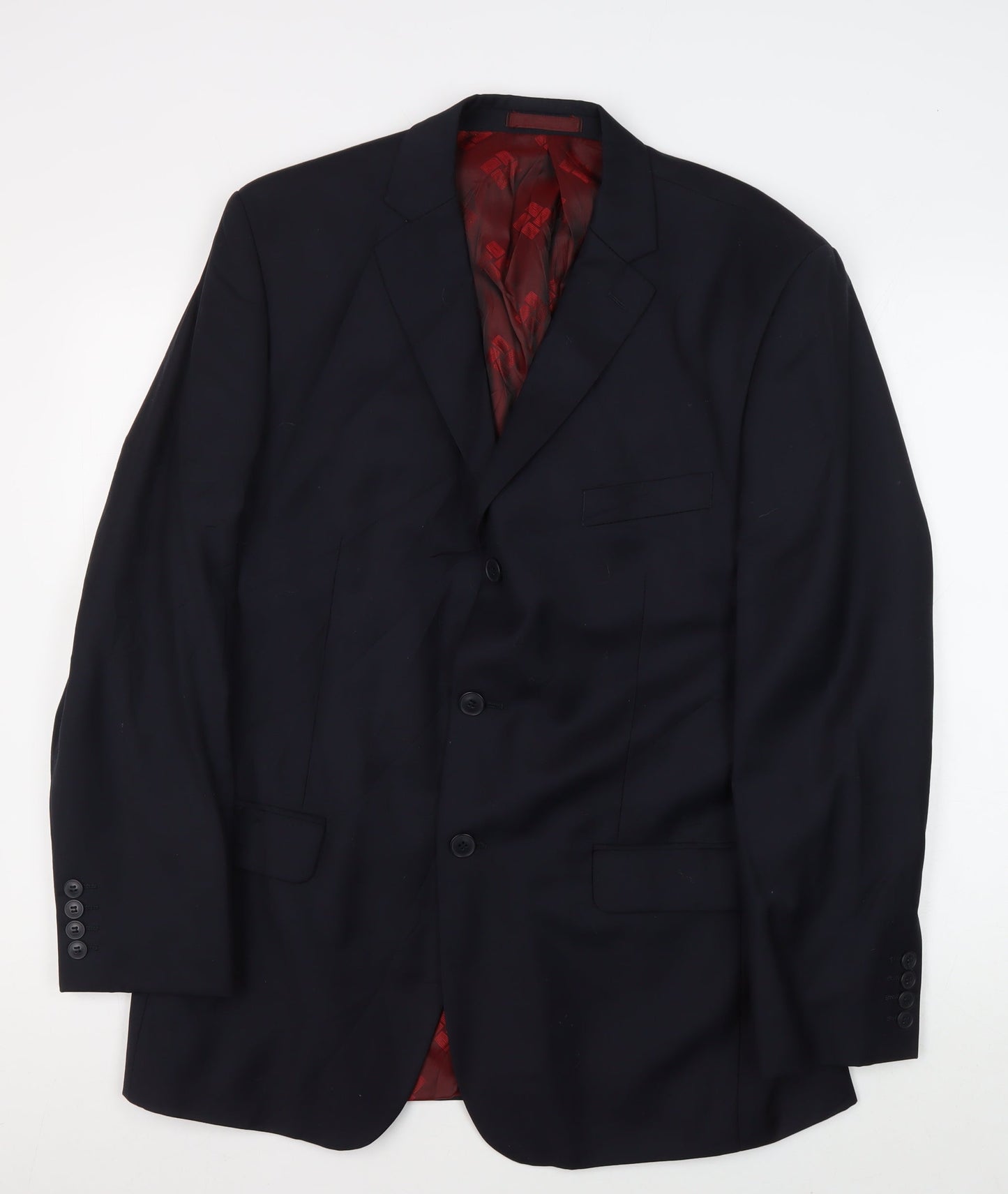 Mens UK Size 42 Pierre Cardin Regular Blue Suit Jacket