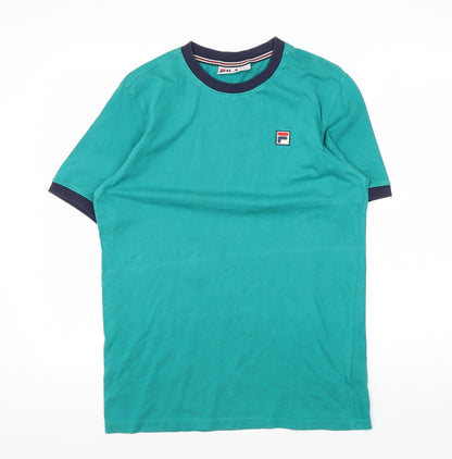 Mens UK Size S FILA Green  T-Shirt