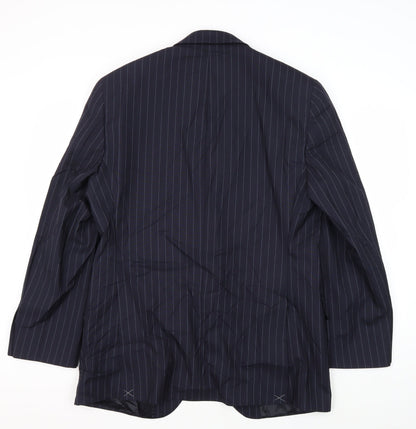 Austin Reed Men's Blue Striped Blazer Size 40R Formal