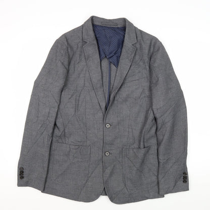 Mens UK Size 48 JACK & JONES Regular Grey Suit Jacket