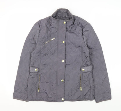 Mintie Girls Quilted Jacket, Size 11, Snap Closure