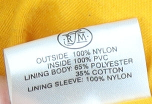 Mens UK Size M Outdoor Wear by RFM Yellow Rain Coat